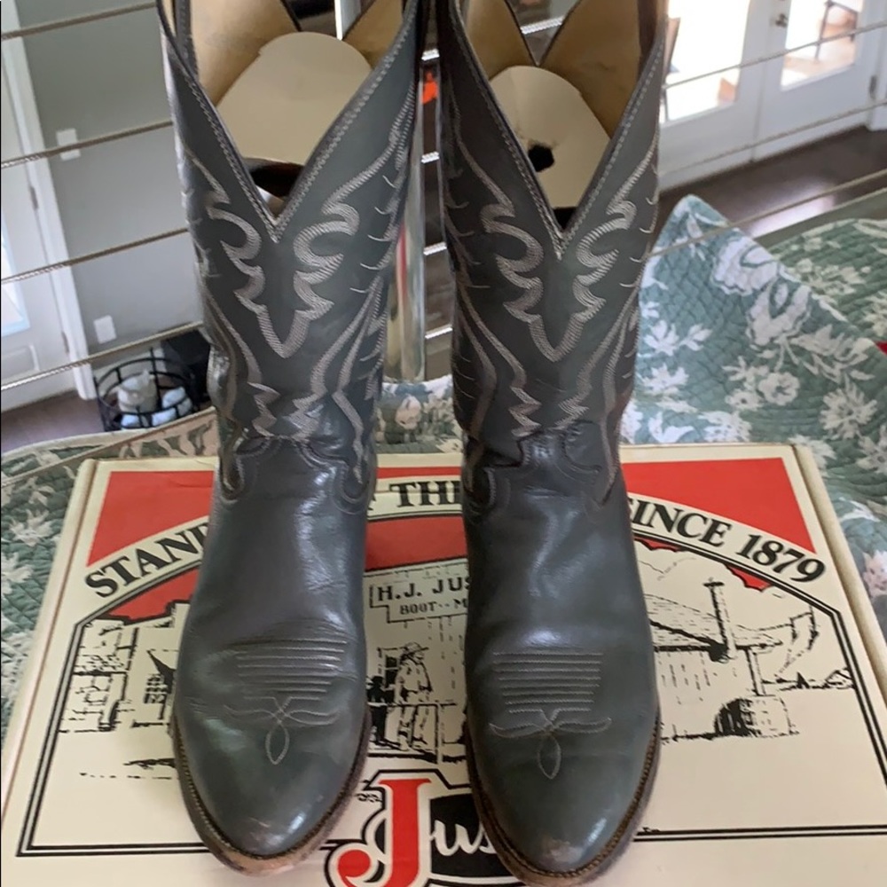 Justin Boots original box Vintage 1984 9.5 B